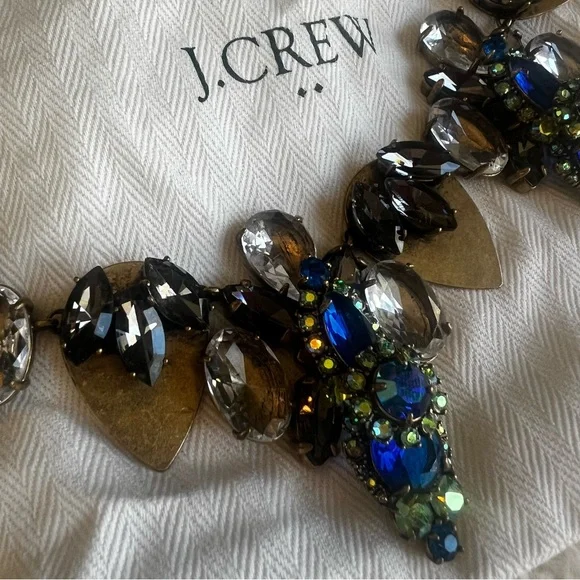 J.Crew Chunky Statement Necklace Retro With Dustbag - Picture 2 of 11